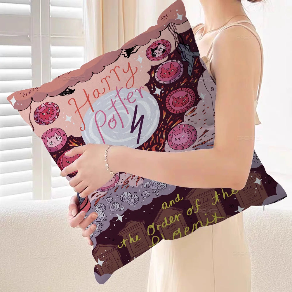 Harry Potter Wand & Landscape Pillow Cover - Image 12