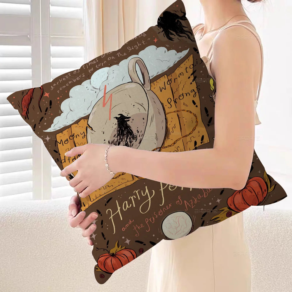 Harry Potter Wand & Landscape Pillow Cover - Image 11