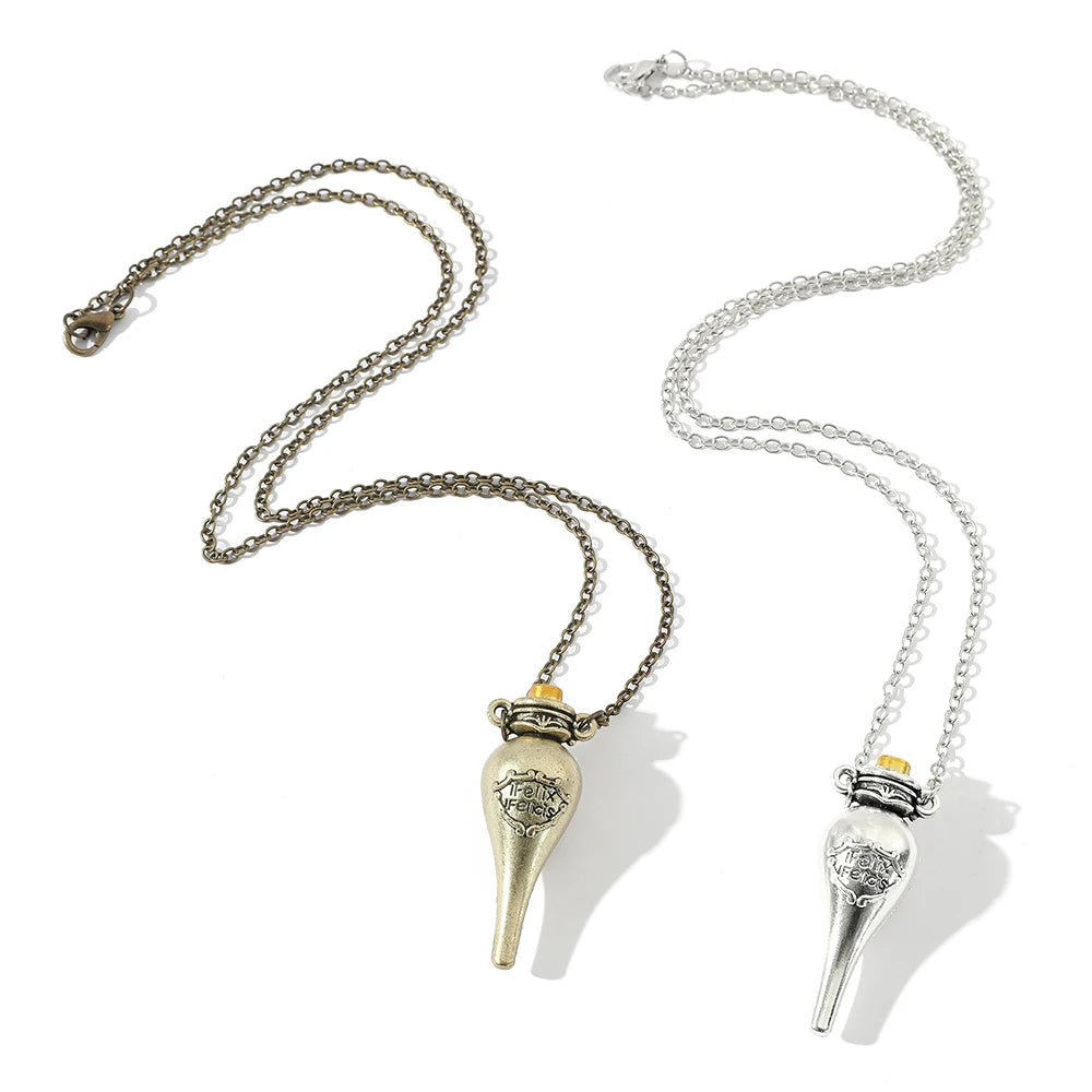 European American Harry Potter Retro Magic Medicine Bottle Pendant Necklace - Image 2