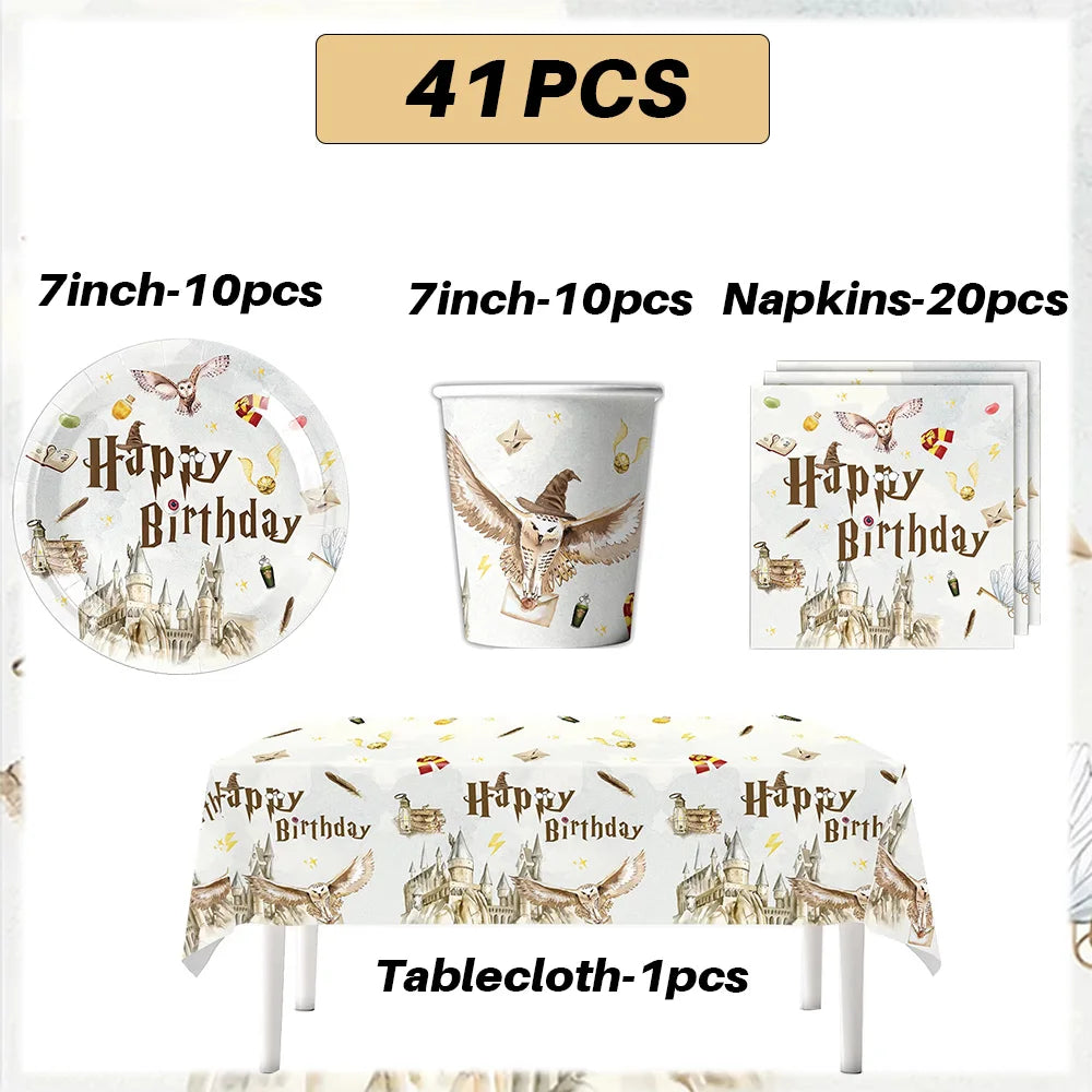 Magic School Birthday Party Decoration Set - Image 4