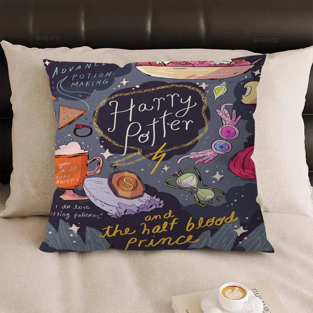 Harry Potter Wand & Landscape Pillow Cover - Image 4