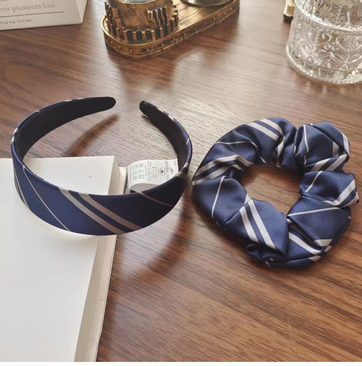 Wizard Magic Stripe School Slytherin Hair Scrunchie - Image 12