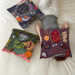 Harry Potter Wand & Landscape Pillow Cover