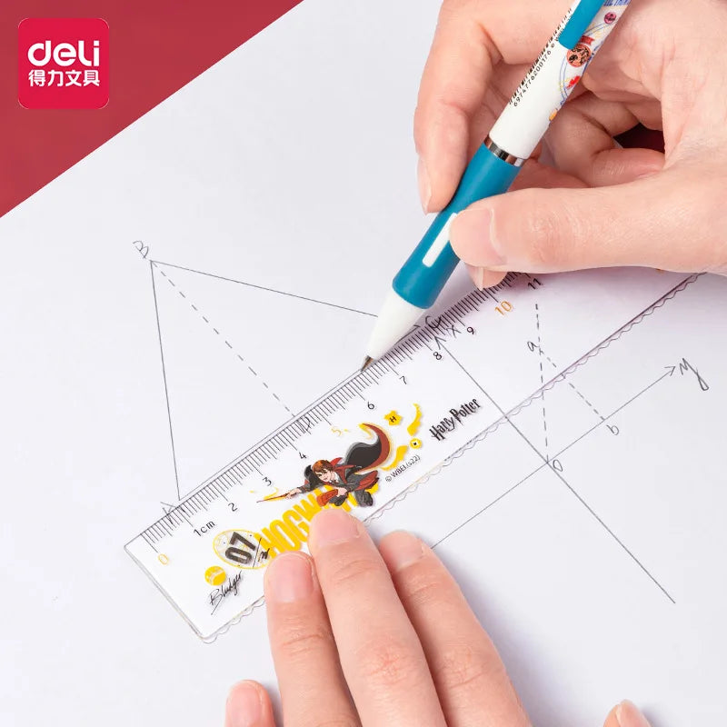 3Pcs DELI 79755 Harry Potter Geometry Ruler Set - Image 2