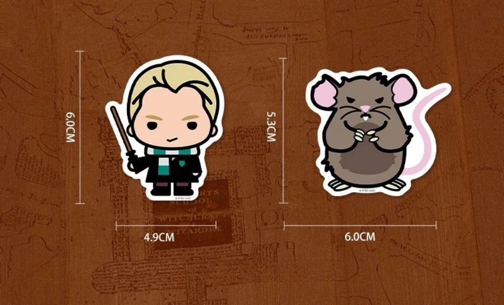 50Pcs Harry Potter Waterproof Stickers β Q Version Cartoon - Image 8