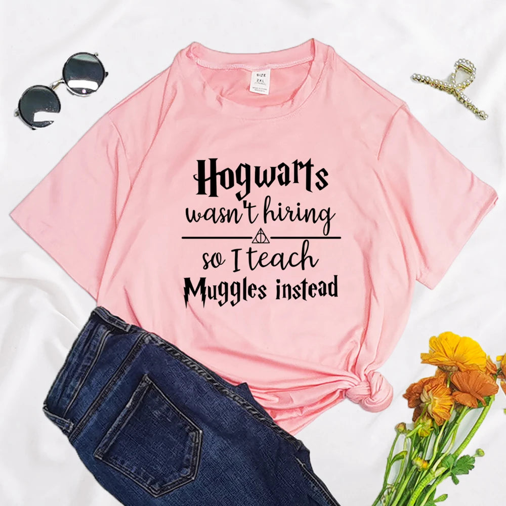 “Hogwarts Wasn’t Hiring So I Teach Muggles Instead” T-Shirt - Image 10